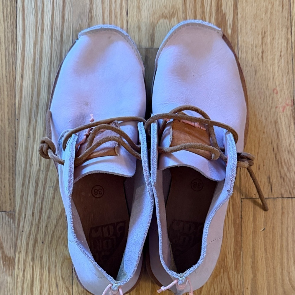 Sartorisan sz EU 38 US 7.5 Benirras Mid Astex Leather Pink Tan Loafer great cond - Picture 3 of 9
